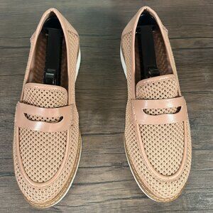 Franco Sarto Women’s Loafers Light Brown Size 7.5 Classic Slip-On Shoes